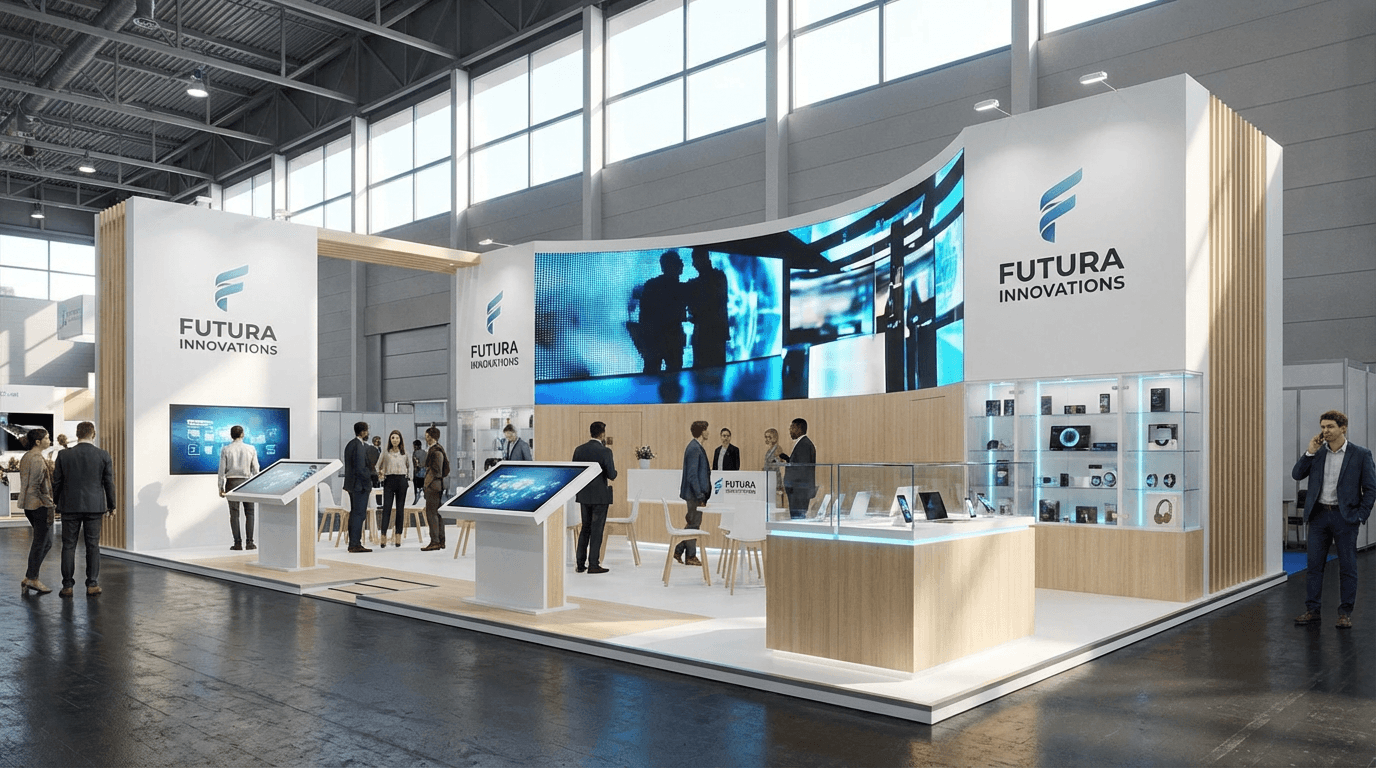 Anleitung: Messestand entwerfen und mit KI visualisieren