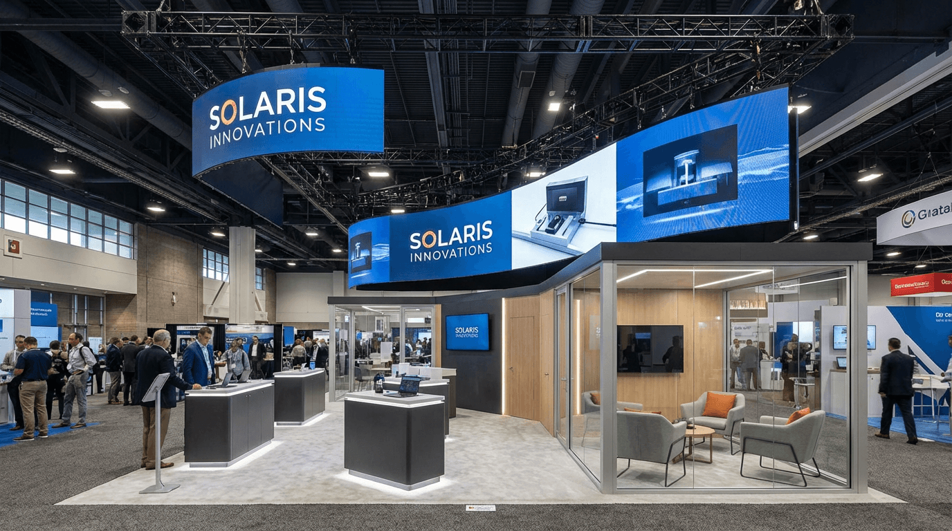 Messestand vor dem Aufbau visualisieren